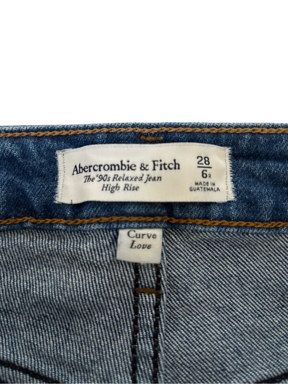 Abercrombie & Fitch The 90’s Relaxed Fit High Rise Relaxed Curve Love 28 - Picture 6 of 6